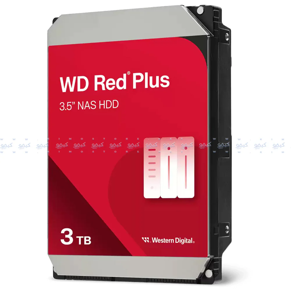 Western Digital Red Plus NAS 3TB 3.5 Inch Server Internal Hard Drive - Image 2