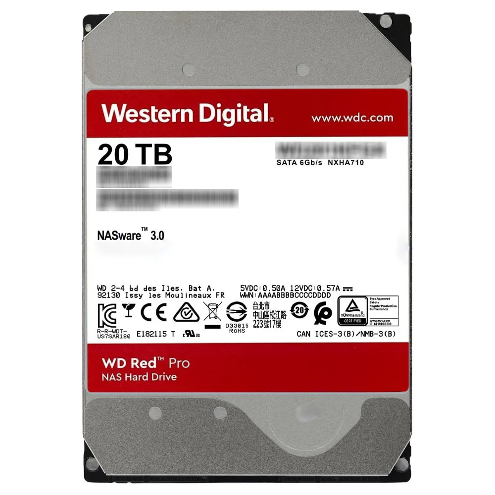 Western Digital Red Pro NAS 20TB 3.5 Inch Gaming Internal Hard Drive - Image 3