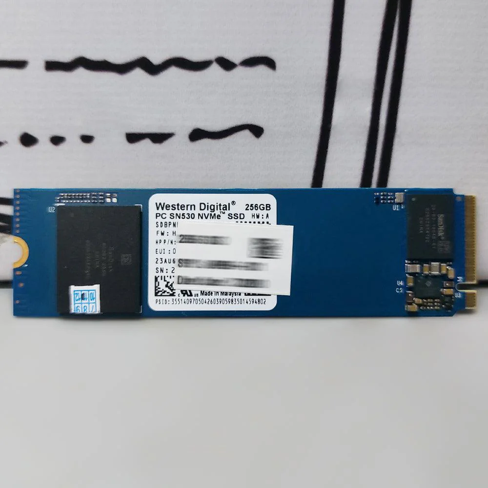Western Digital SN530 256GB NVMe PCIe M.2 SSD (Original Used) - Image 2