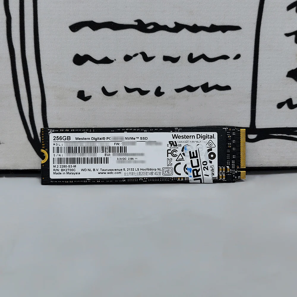 Western Digital SN730 256GB NVMe PCIe M.2 2280 SSD (Original Used) - Image 2