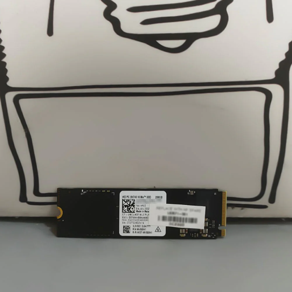 Western Digital SN740 SDDPNQD 256GB NVMe PCIe M.2 2280 SSD (Original Used) - Image 2