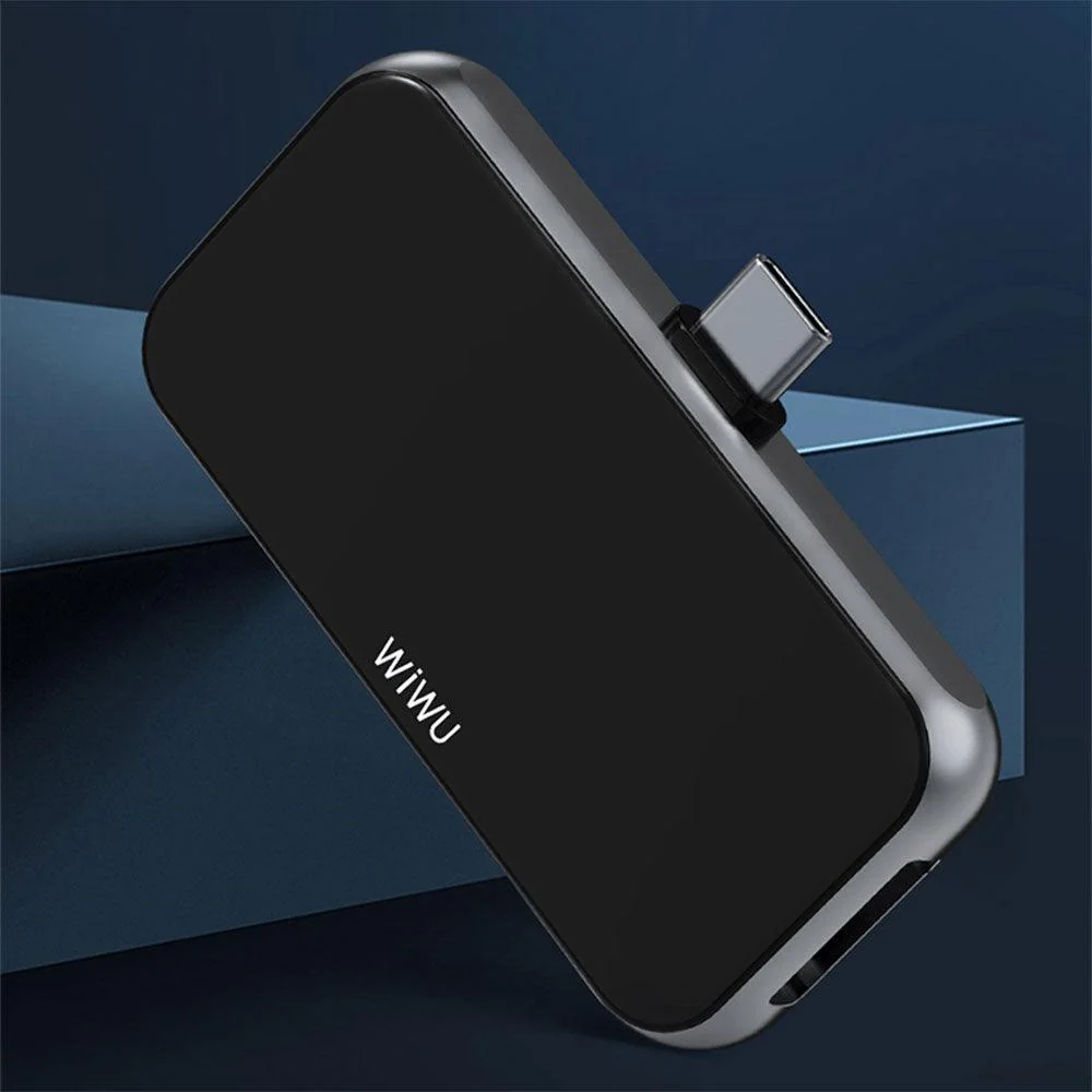 WiWU Alpha T5 Pro 4in1 Type-C HUB Converter - Gray - Image 5