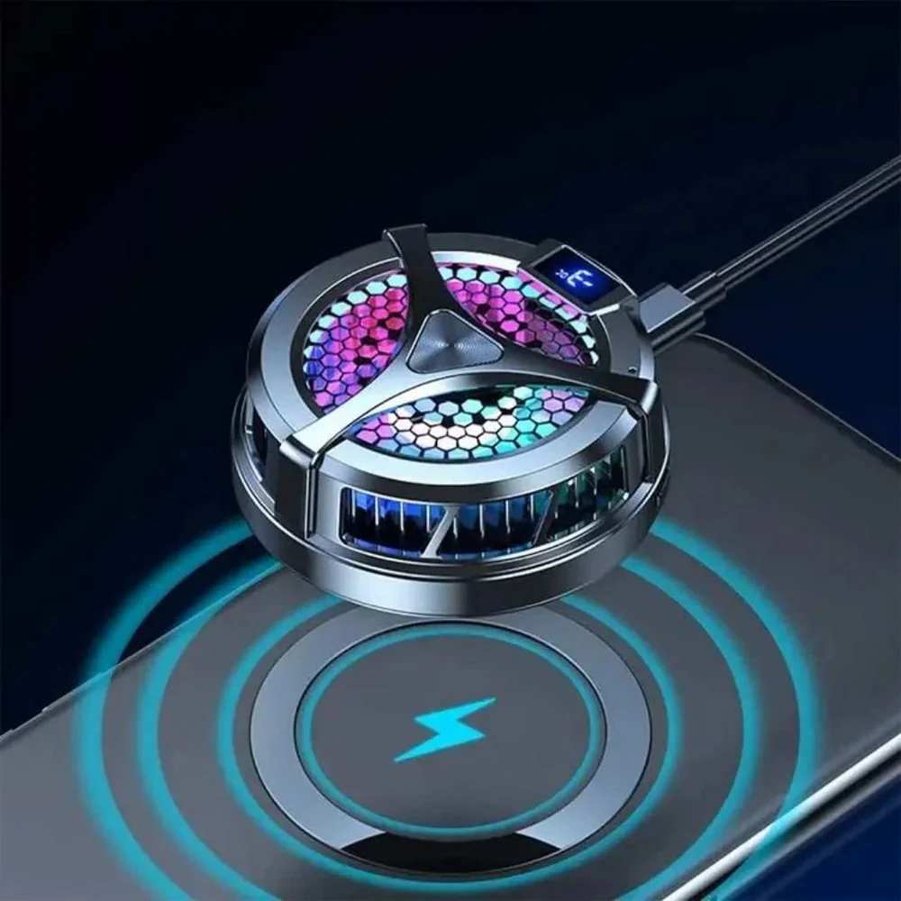 X36 Rechargeable Magnetic RGB Cooling Fan - Image 4