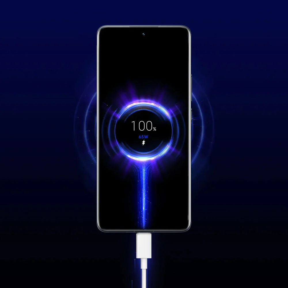 Xiaomi AD652GUK GaN Wall Charger Type-C + USB + Type-C Cable 65W Fast Charging - White - Image 11