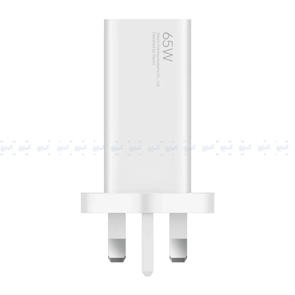 Xiaomi AD652GUK GaN Wall Charger Type-C + USB + Type-C Cable 65W Fast Charging - White - Image 3