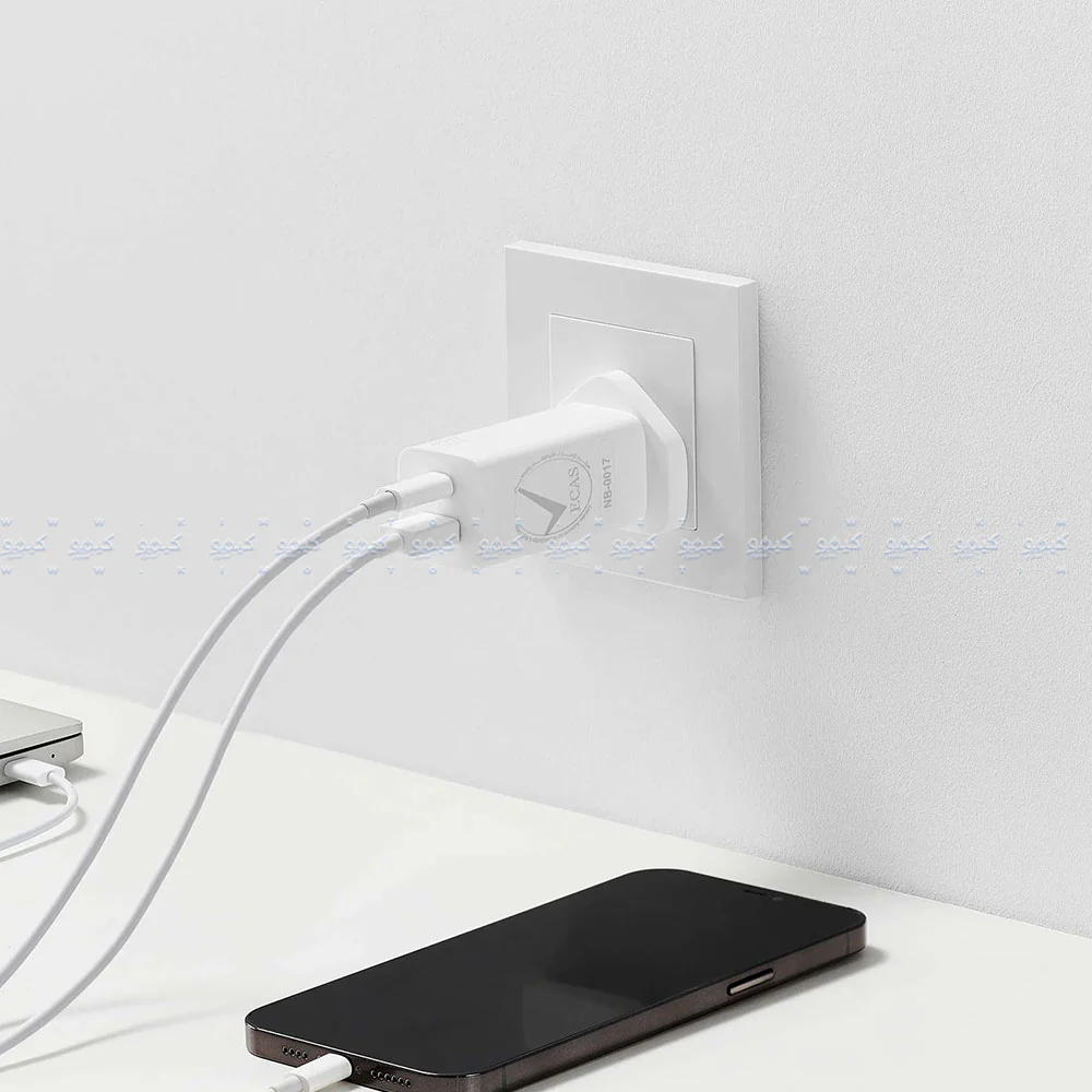Xiaomi AD652GUK GaN Wall Charger Type-C + USB + Type-C Cable 65W Fast Charging - White - Image 7
