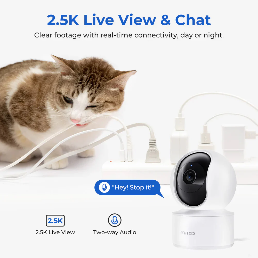 Xiaomi IMILAB C21 Wi-Fi Pan & Tilt AI Indoor Security Camera 2.5K 4MP (Mic) - Image 3