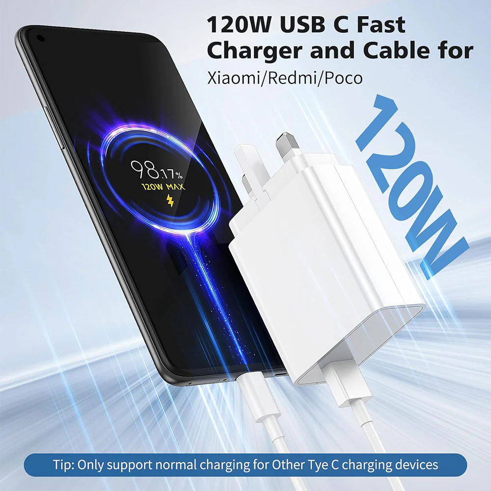 Xiaomi MDY-13-EF Wall Charger Type-C Cable 120W Fast Charging - Image 9