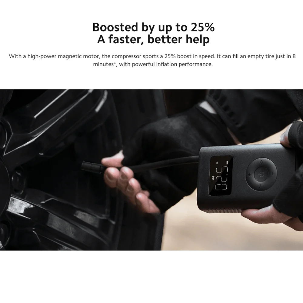 Xiaomi Portable Electric Compressor 2 MJCQB06QW - Black - Image 11