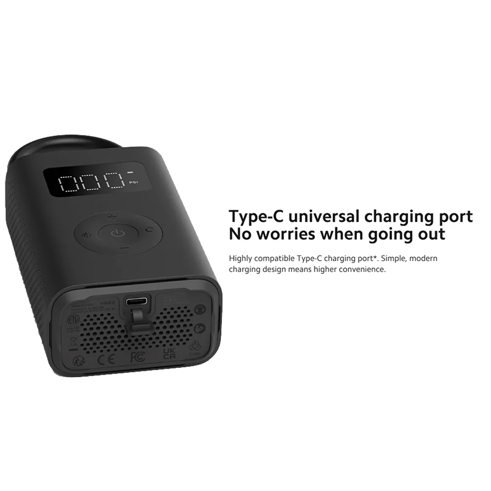 Xiaomi Portable Electric Compressor 2 MJCQB06QW - Black - Image 7