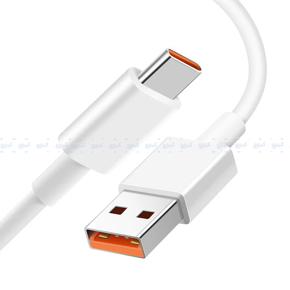 Xiaomi USB To Type-C Cable 6A Fast Charging 1m - White (Copy) - Image 2