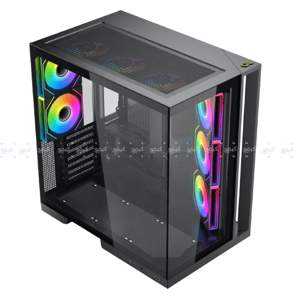 Xigmatek Aqua 7 ARGB Gaming Super Tower Case - Black - Image 2