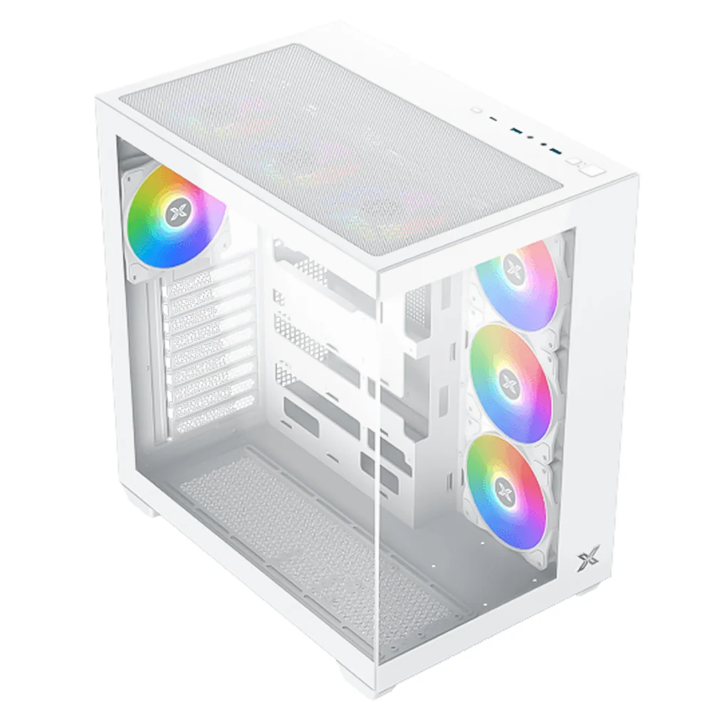 Xigmatek Aqua V Air Arctic ARGB Gaming Mid Tower Case - Image 2
