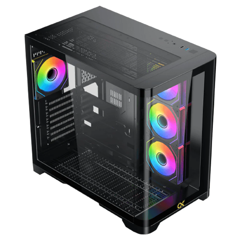 Xigmatek Crystal Storm ARGB Gaming Mid Tower Case + Asgard 80 Plus Bronze Power Supply 750W - Image 2