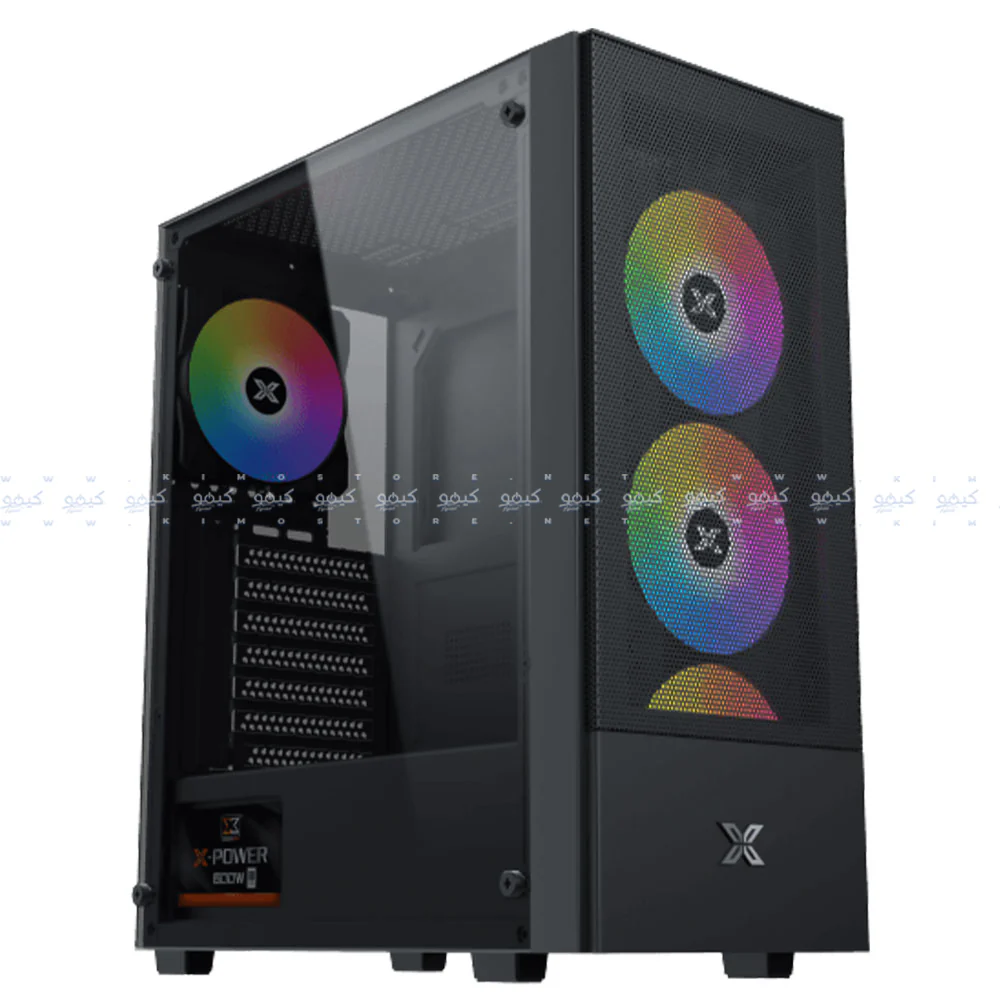 Xigmatek Hero II Air ARGB Gaming Mid Tower Case + Asgard 80 Plus Bronze Power Supply 750W