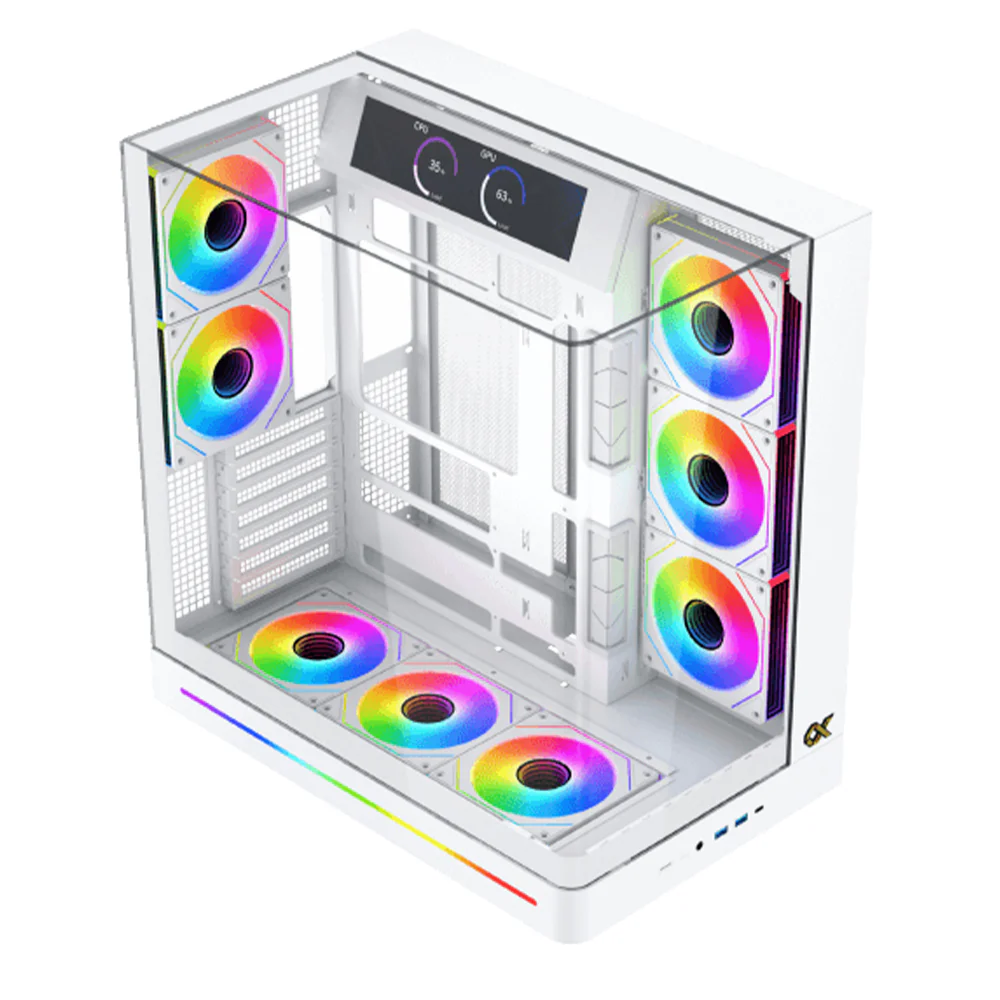 Xigmatek Pano II LCD Arctic ARGB Gaming Super Tower Case - Image 2