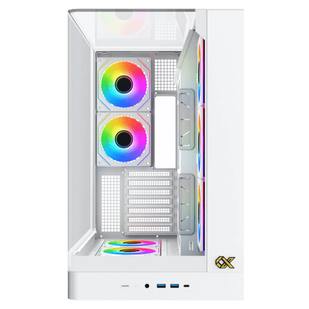 Xigmatek Pano II LCD Arctic ARGB Gaming Super Tower Case - Image 3