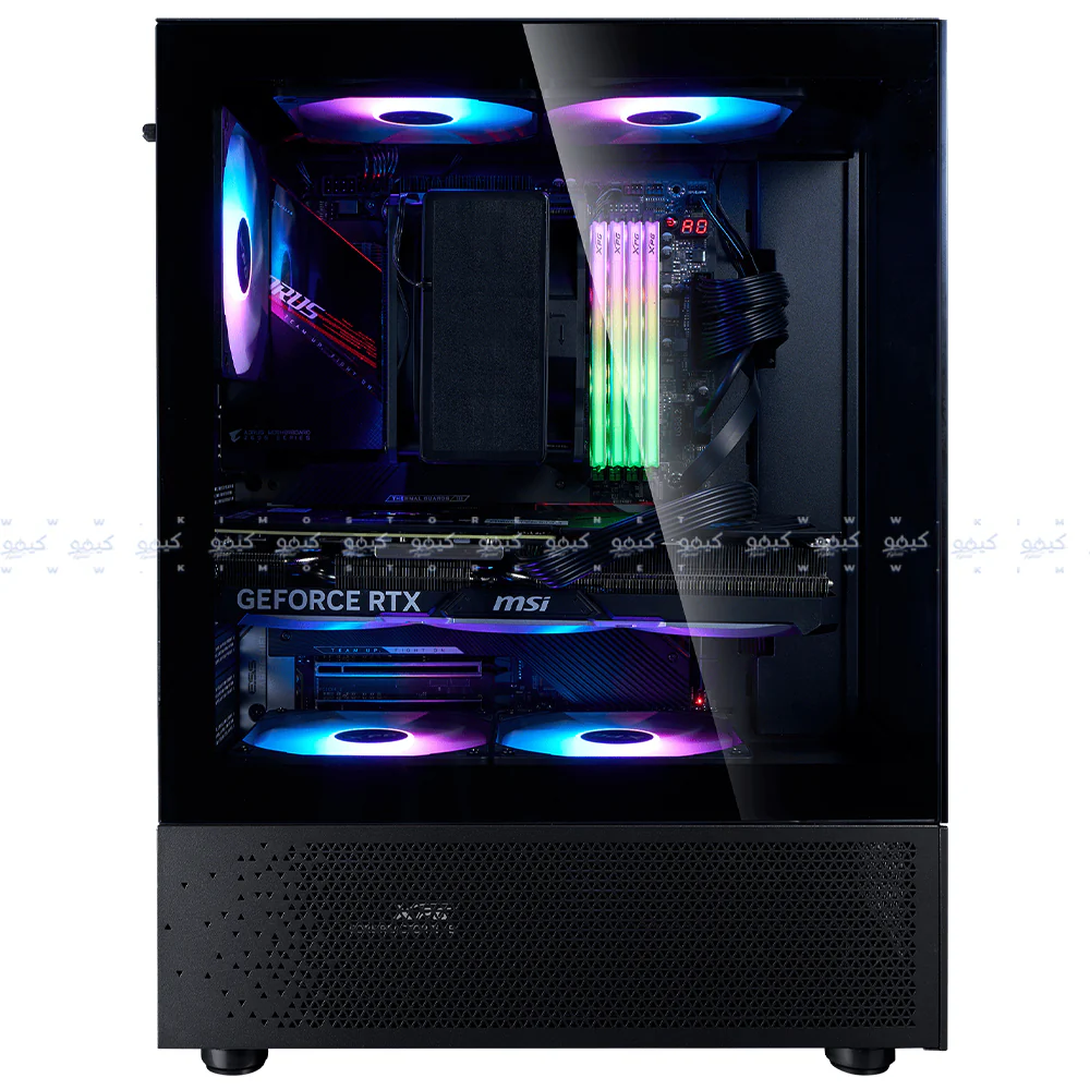 XPG INVADER X MINI ARGB Gaming Mid Tower Case + Kyber 80 Plus Gold Power Supply 750W - Image 5