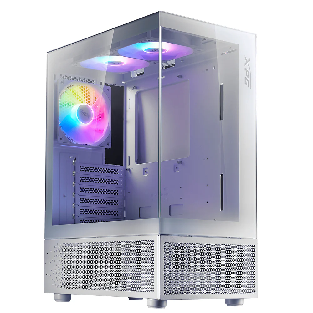 XPG INVADER X MINI ARGB Gaming Mid Tower Case - White - Image 4
