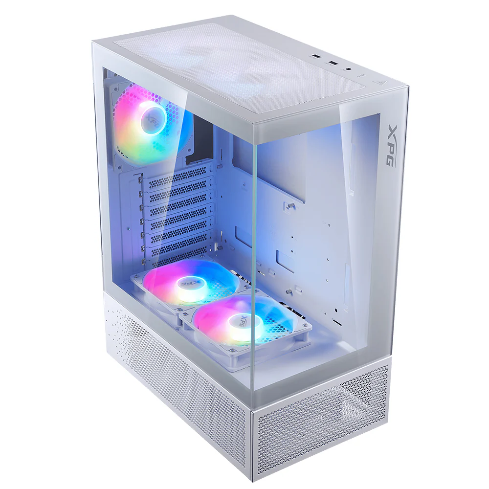 XPG INVADER X MINI ARGB Gaming Mid Tower Case - White - Image 5