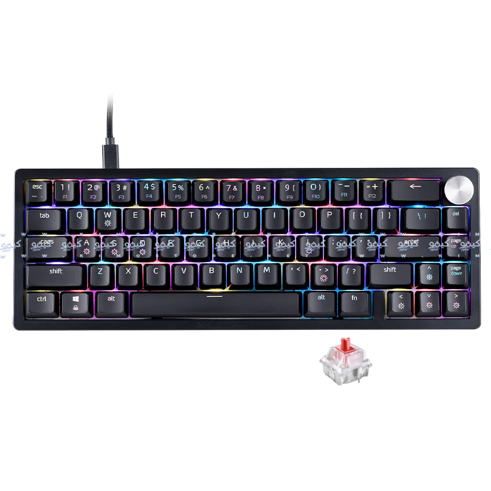 XPG SORCERER Mini Red Switch Wired RGB Gaming Keyboard English - Black