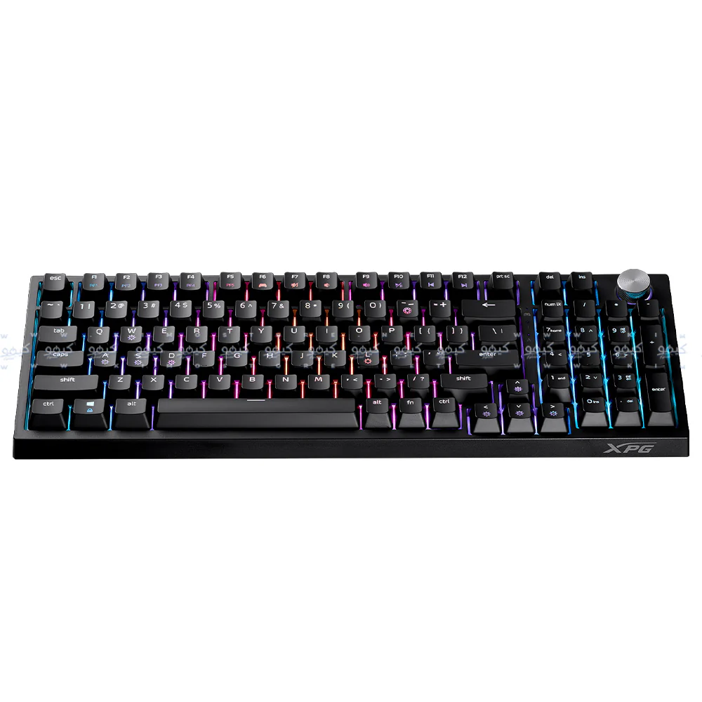 XPG SORCERER Red Switch Wired RGB Gaming Keyboard English - Black - Image 2