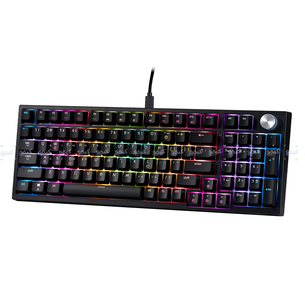 XPG SORCERER Red Switch Wired RGB Gaming Keyboard English - Black - Image 5