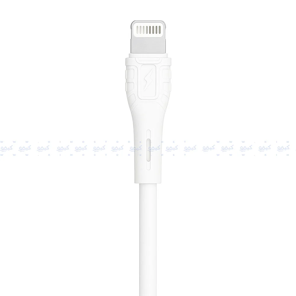 Zarad Z-50 USB To Lightning Cable 5A 25W Fast Charging 1m - White - Image 3