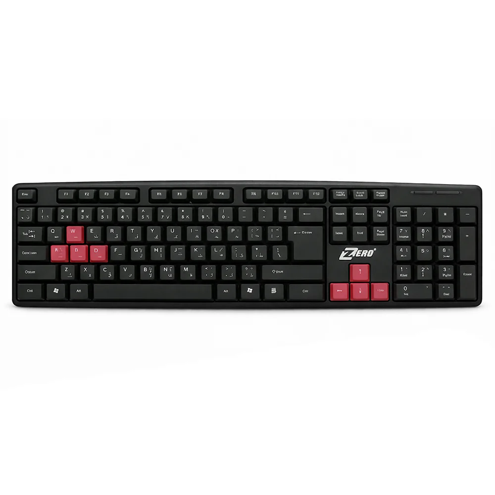 Zero ZR-200 Wired Keyboard English & Arabic - Image 5