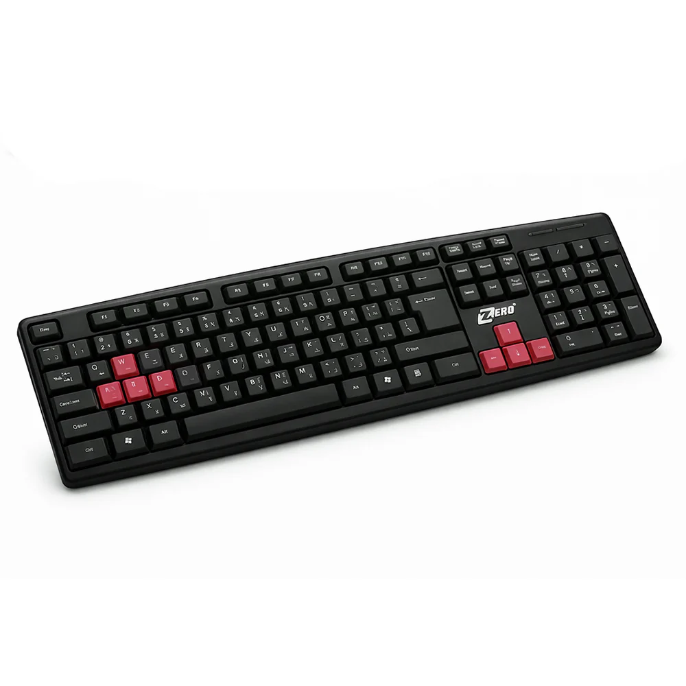 Zero ZR-200 Wired Keyboard English & Arabic - Image 6