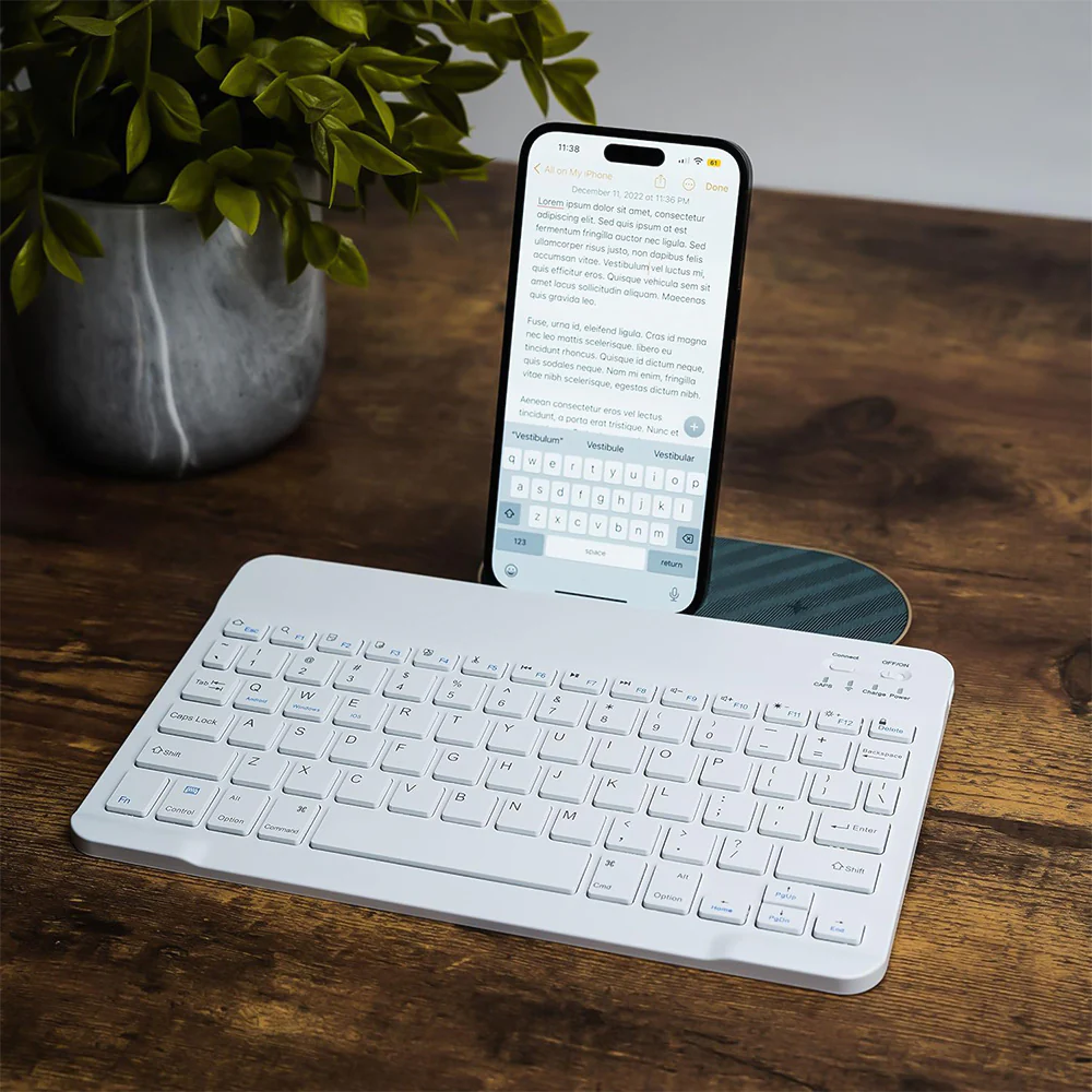 Zero ZR-3030 Dual Mode Bluetooth Wireless Keyboard English & Arabic - Image 7