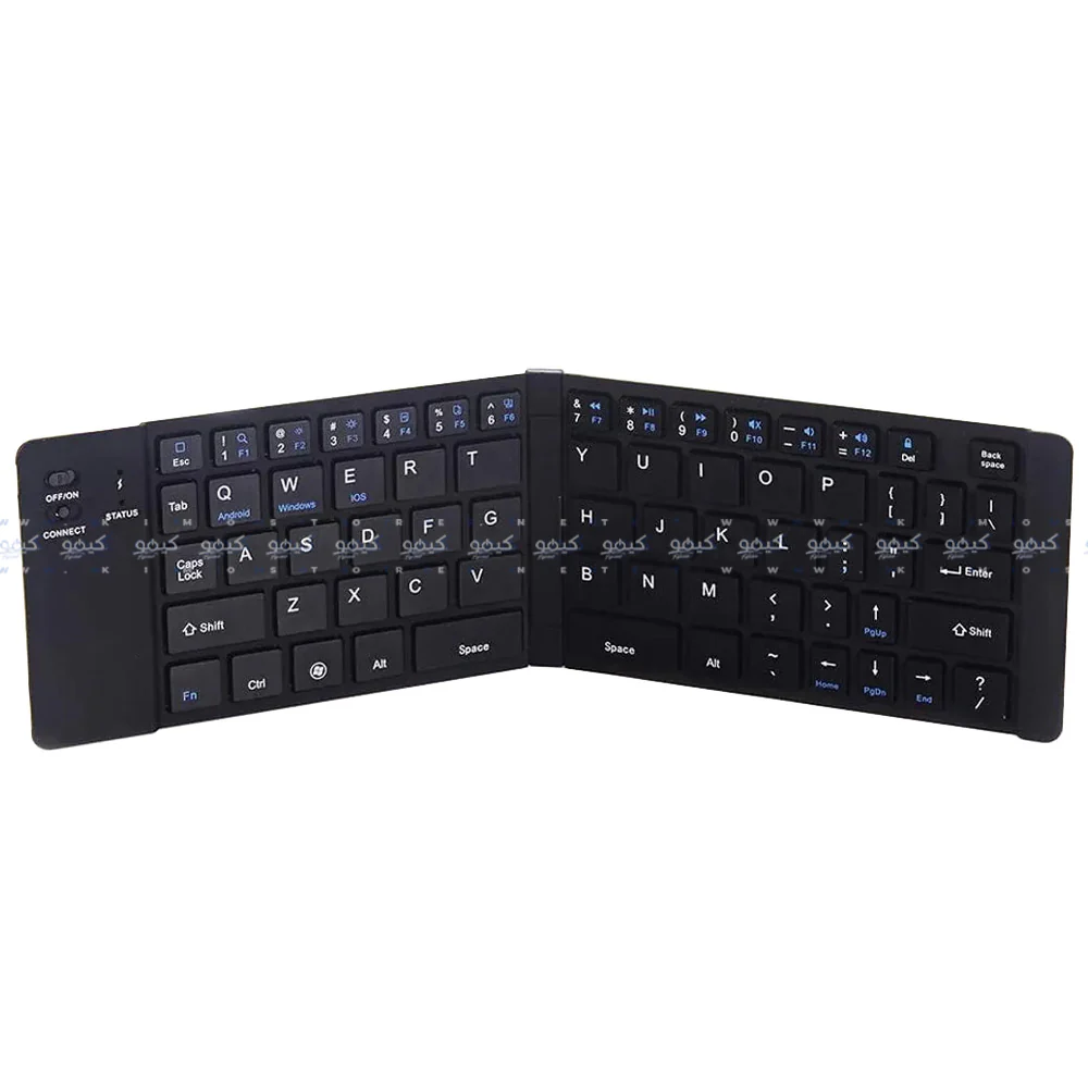 Zero ZR-3606 Foldable Rechargeable Bluetooth Keyboard English & Arabic - Image 2