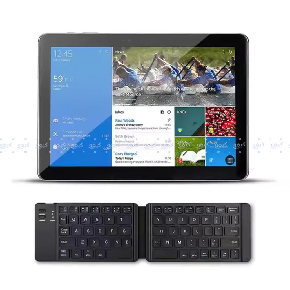 Zero ZR-3606 Foldable Rechargeable Bluetooth Keyboard English & Arabic - Image 8