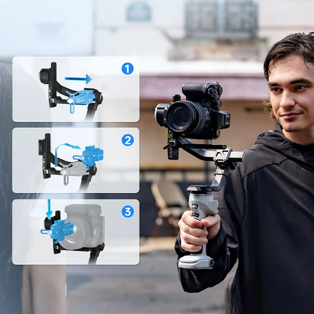 Zhiyun CINEPEER CRANE 4E Camera Gimbal Stabilizer - Image 13