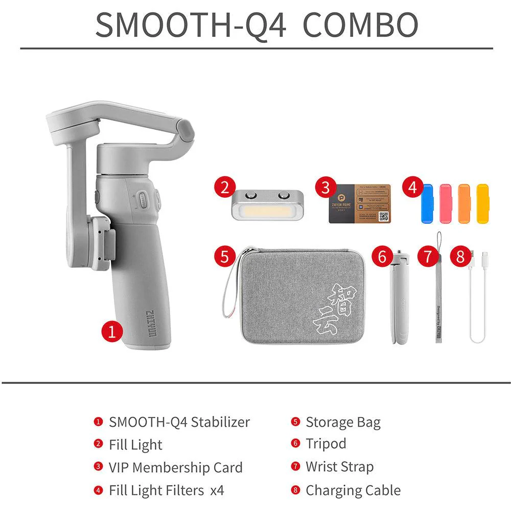 Zhiyun Smooth-Q4 Combo Phone Gimbal Stabilizer - Image 11